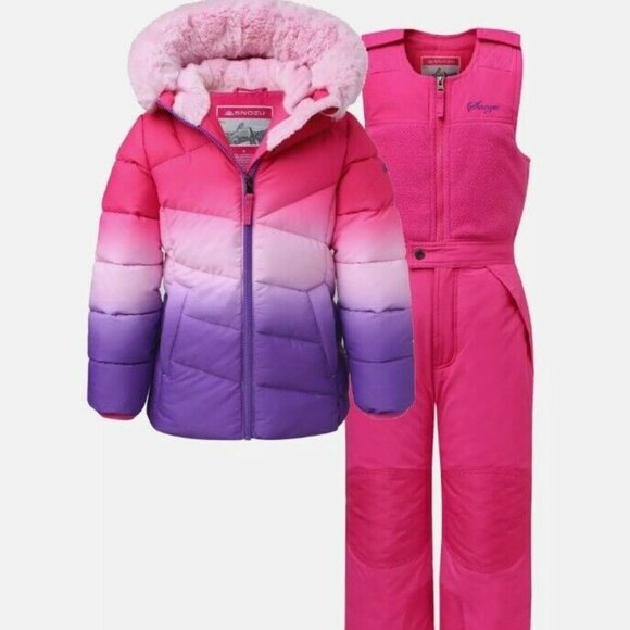 Snozu Girl's 2 Pc Snow Set JacketBib Pants